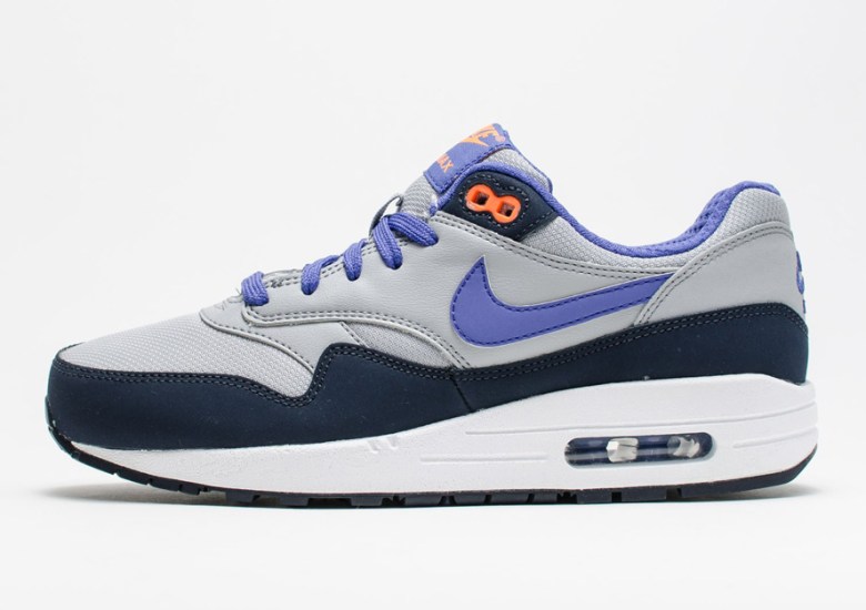 Nike Air Max 1 GS – Wolf Grey – Persian Violet – Total Crimson