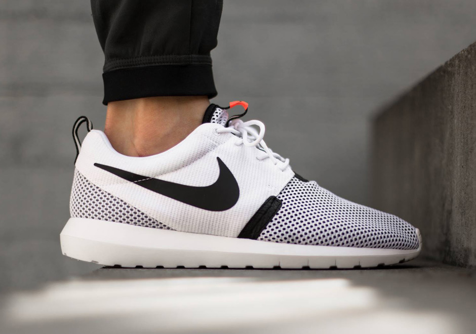 Nike Roshe Run NM Breeze - White - Black - Hot Lava