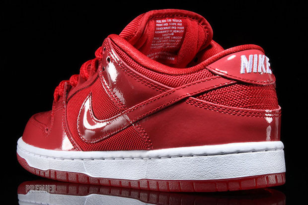 Nike Sb Dunk Low Red Patent Leather 04