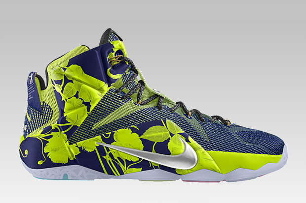 Nikeid Lebron 12 Floral Print 02