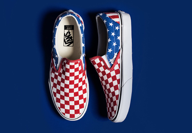 Vans Slip On Stars And Stripes Checkers 2