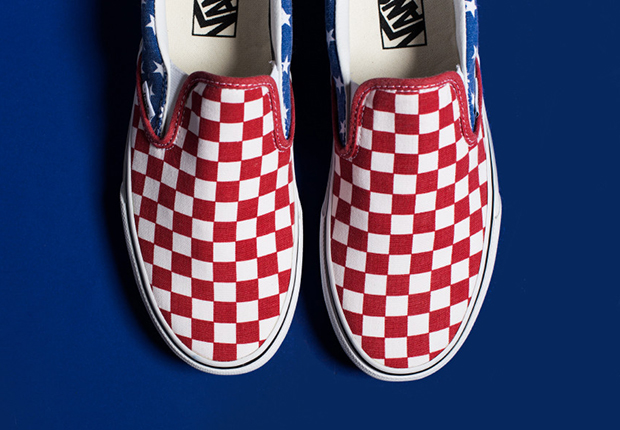 Vans Slip On Stars And Stripes Checkers 4