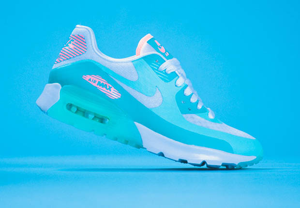 Nike Womens Air Max 90 Ultra Br Light Retro Lava Glow 2