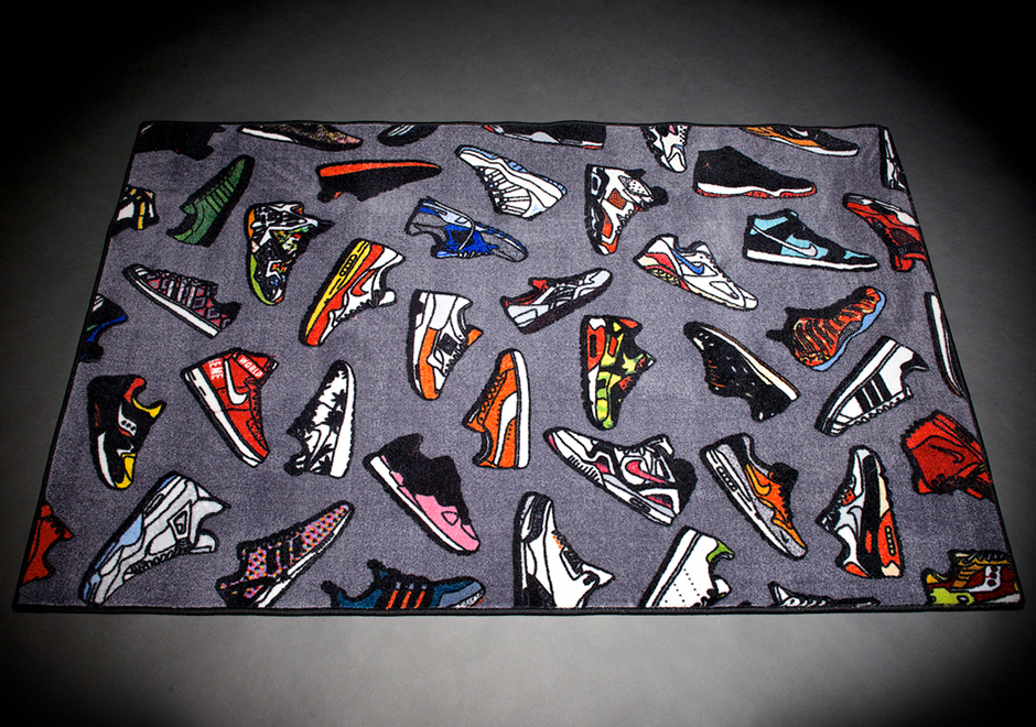 Sneakerhead Home Decor Gets A Massive Upgrade With The "Grail Rug"