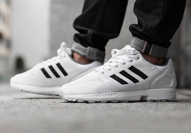 Adidas Zx Flux White Black Mesh 2