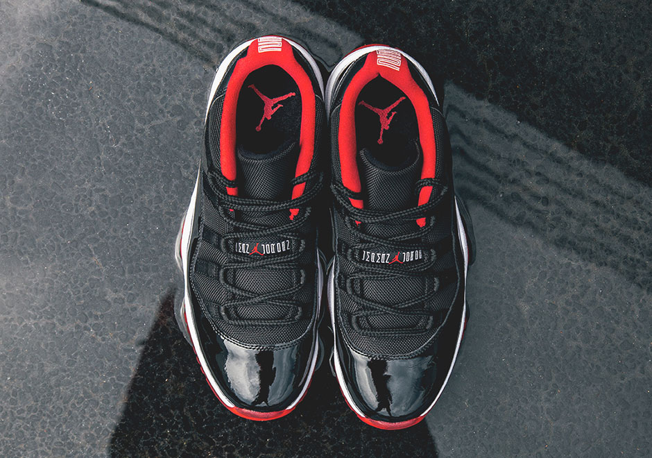 Air Jordan 11 Bred Low Detailed Photos 2