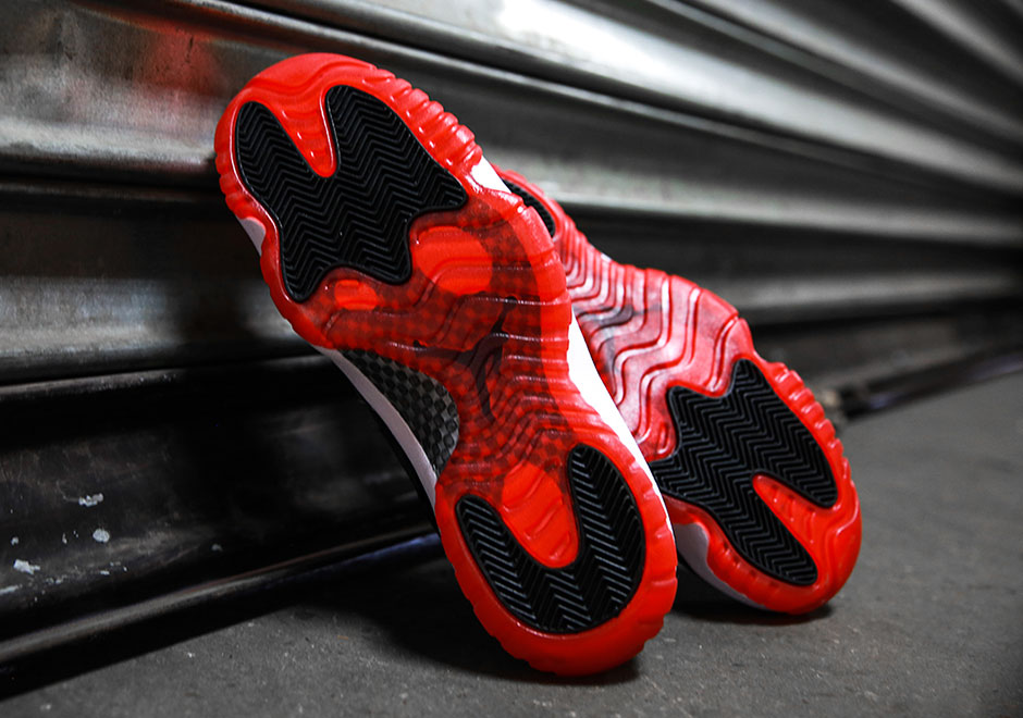 Air Jordan 11 Bred Low Detailed Photos 6