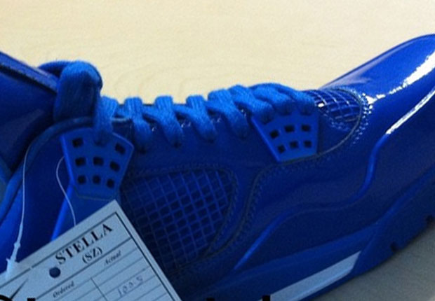 Air Jordan 11Lab4 in Blue Patent Leather