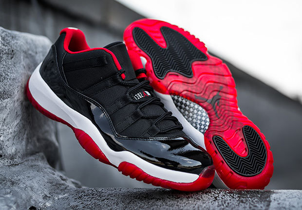 Air Jordan 11 Low Bred Detailed Look 02