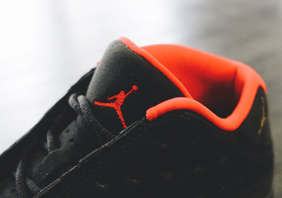 Air Jordan 13 Low Black Red Gold Gs 5