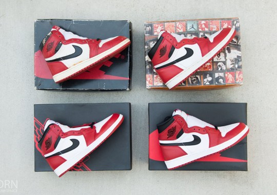 Four Generations Of The Air Jordan 1 “Chicago”