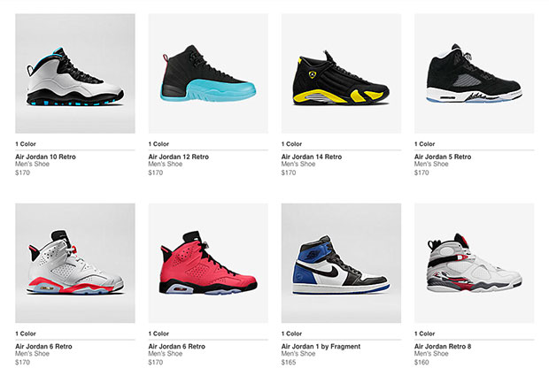 Massive Air Jordan Restock Including Fragment x Air Jordan 1 and More