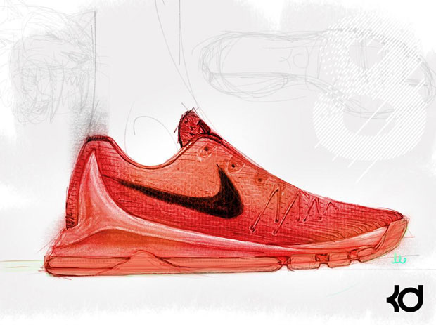 The Nike KD 8 Design Sketch Reveals "Sabretooth" Inspiration