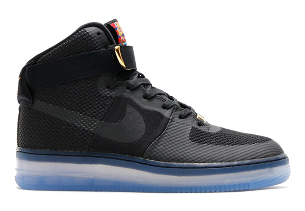 Nike Air Force 1 Cmft Lux Black Metallic Gold Ice Sole 2