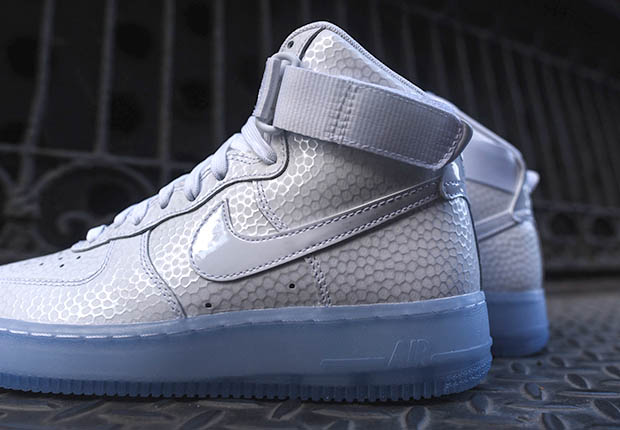 Nike Air Force 1 High Womens Pearl White Clear Sole 6