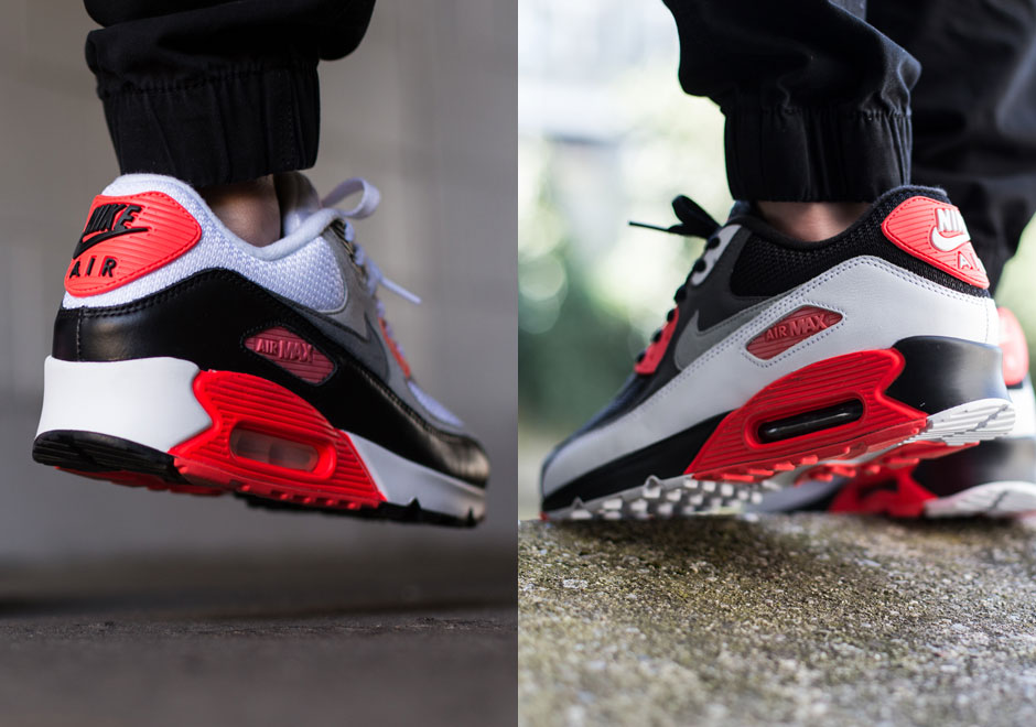 A Comparison Of The Air Max 90 "Infrared" and "Reverse Infrared"