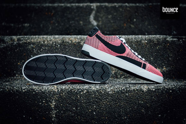 Nike Blazer Lux Cmt Low Red Black Knit 2