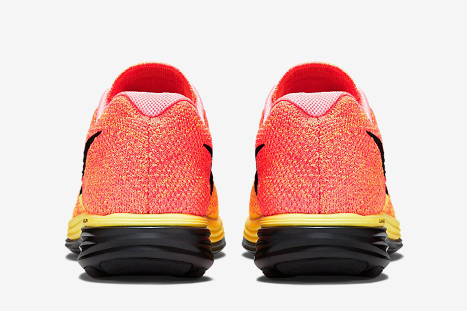 Nike Flyknit Lunar 3 Hot Lava Volt Laser Orange Black 05