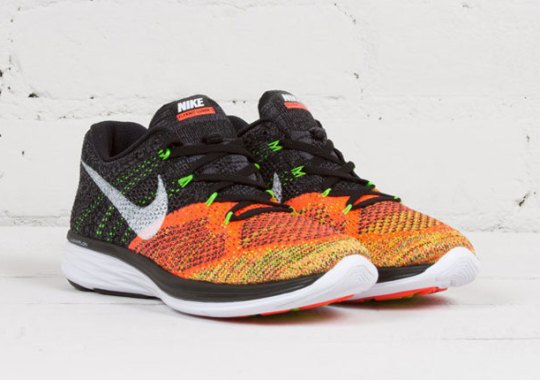 The Men’s Multi-Color Version of The Nike Flyknit Lunar 3 Has Returned