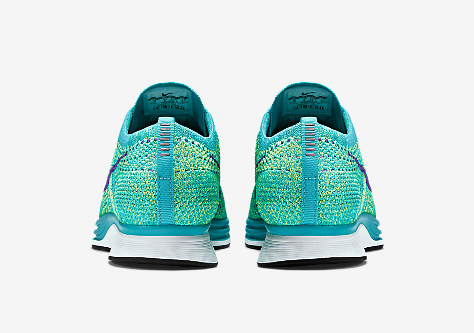 Nike Flyknit Racer Sport Turquoise Hyper Grape Volt 1