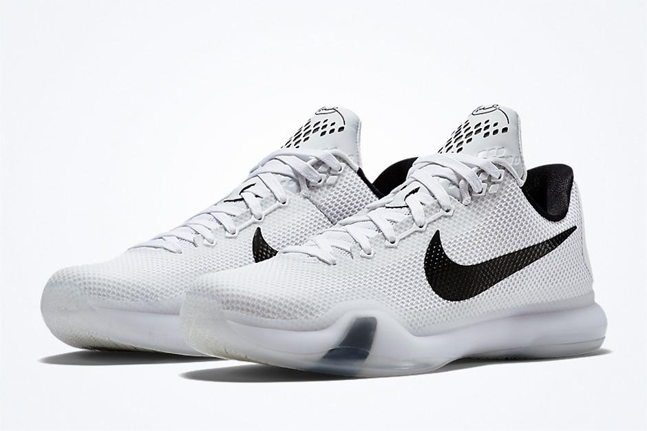 Nike Kobe 10 White Black 01