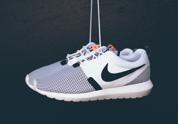 Nike Roshe Run Nm Br White Black 01