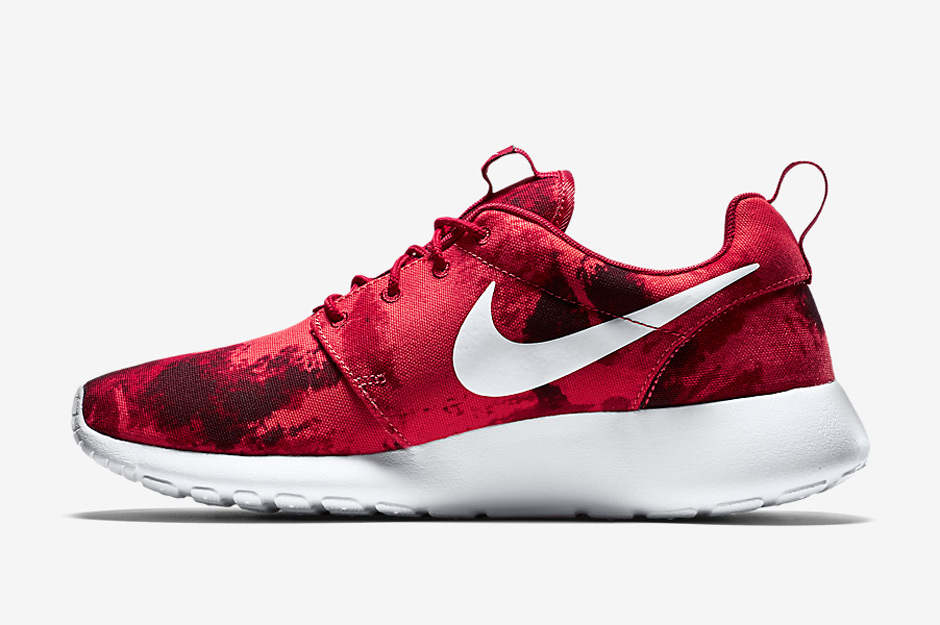 Nike Roshe Run Print Deep Burgundy 03