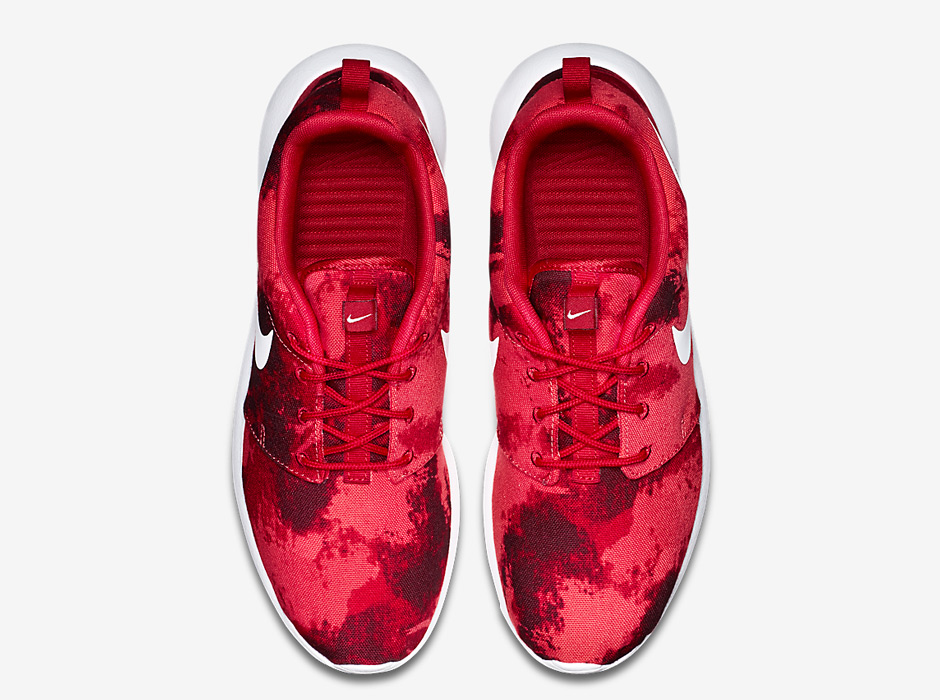 Nike Roshe Run Print Deep Burgundy 05