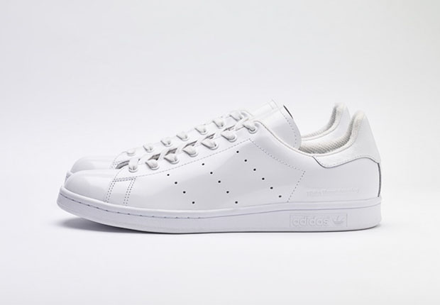 White Mountaineering Adidas Stan Smith White Patent Leather 2