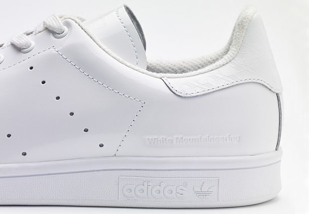 White Mountaineering Adidas Stan Smith White Patent Leather 3