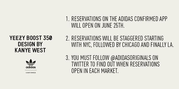 Adidas Confirmed Yeezy 350 Boost