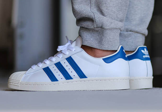 Adidas Originals Superstar White Dark Royal 2