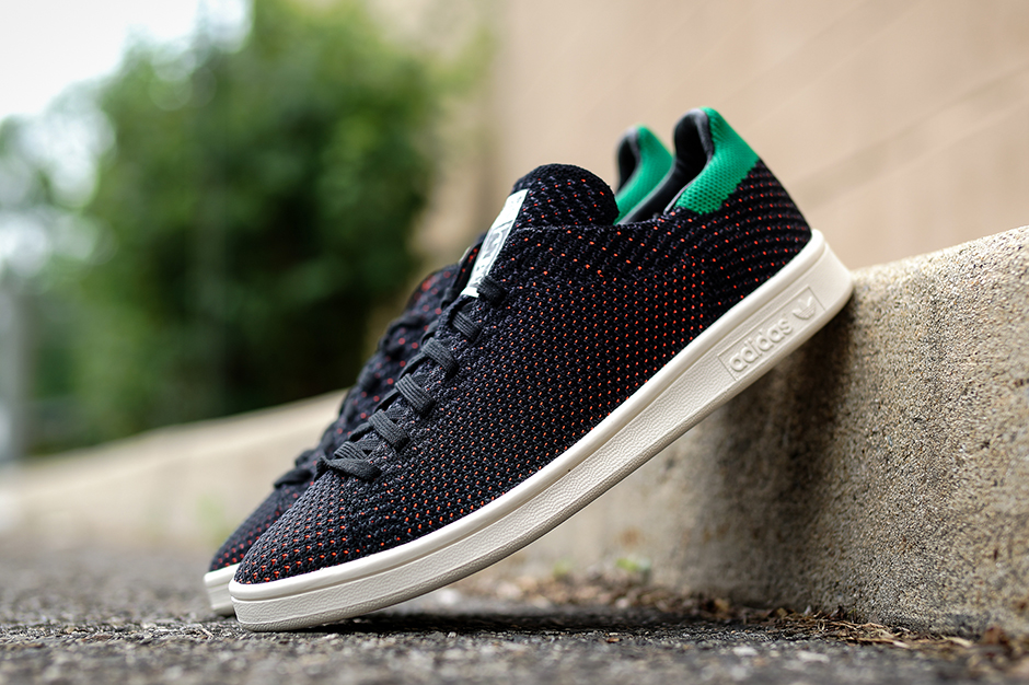 Adidas Stan Smith Primeknit Black Green Red 02