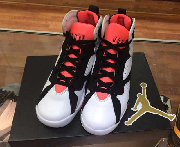 Air Jordan 7 Gg White Black Hot Lava 3