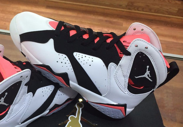 Air Jordan 7 Gg White Black Hot Lava