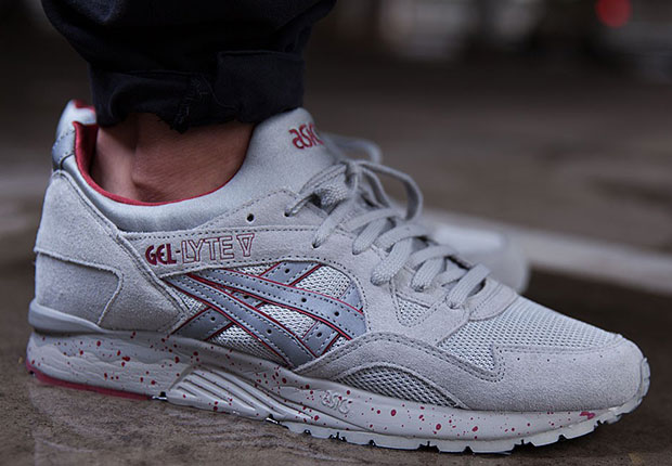 Asics Gel Lyte V Grey Red Speckle 2