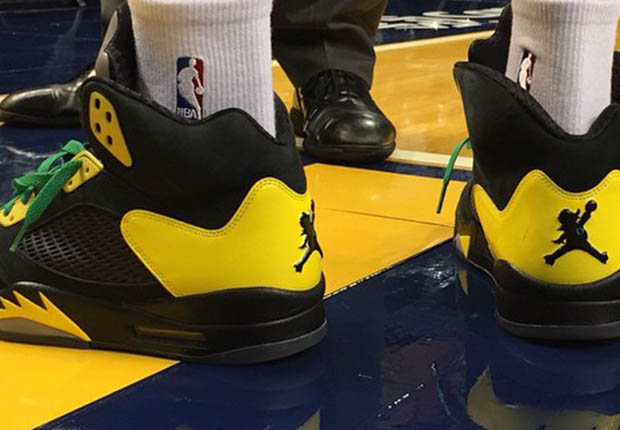 You Might See the Rare Air Jordan 5 Oregon Ducks PE in the NBA