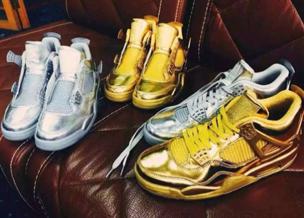 Jordan 4 Liquid Metal