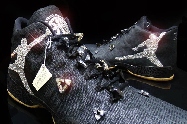 Michael Jordan Received Custom Air Jordans Designed With Swarovski Crystals