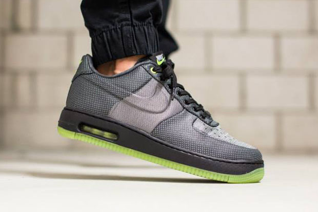 Nike Air Force 1 Low Elite JCRD - Black  - Wolf Grey - Volt