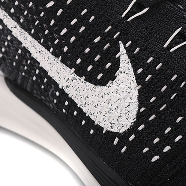 Nike Flyknit Lunarglide 7 Em Black White 06