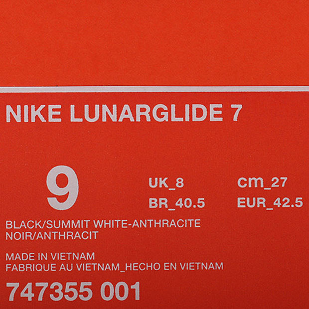 Nike Flyknit Lunarglide 7 Em Black White 09