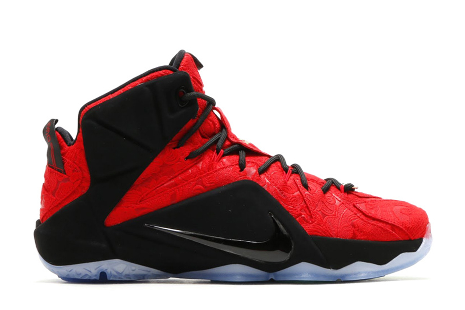 Nike Lebron 12 Ext Red Paisleys 02