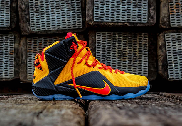 Nike Lebron 12 Laser Orange Cleveland Cavs 1