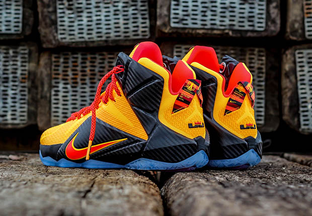 Nike Lebron 12 Laser Orange Cleveland Cavs 2