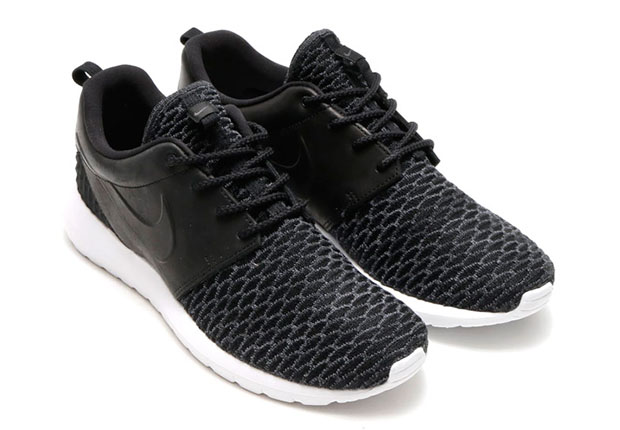 Nike Roshe Run Flyknit Prm Black Dark Grey