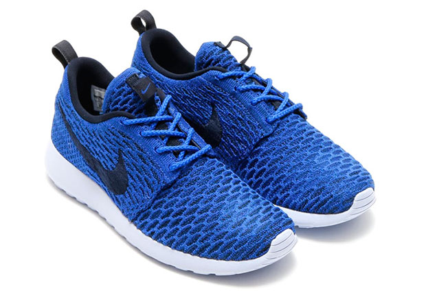 Nike Roshe Run Flyknit Prm Wmns Game Royal Obsidian