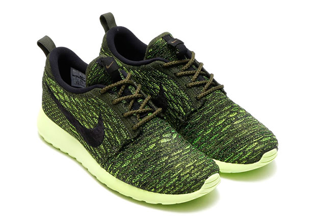 Nike Roshe Run Flyknit Prm Wmns Rough Green