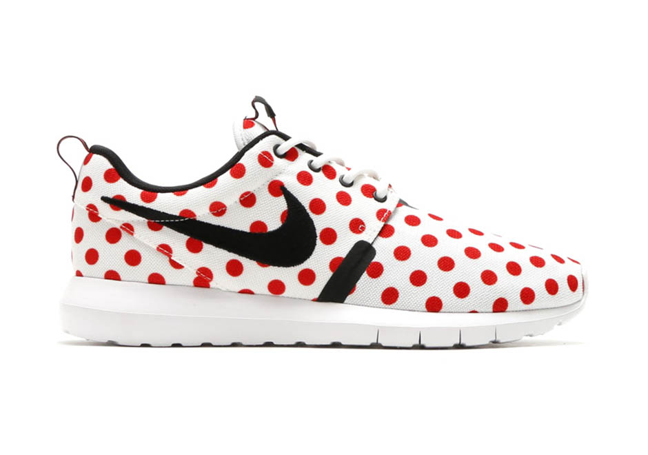 Nike Roshe Run Nm Polka Dots White Red 2