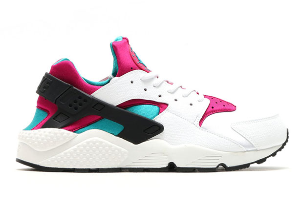 Nike Wmns Air Huarache Emerald Fuchsia 2